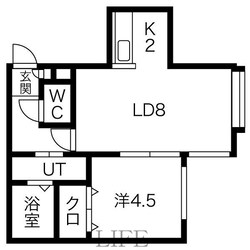 クレセール清田の物件間取画像